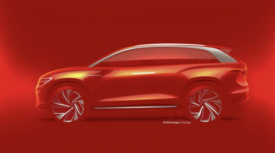 Эскиз Volkswagen I.D. Roomzz 2019 года  (фото 35 из 52)